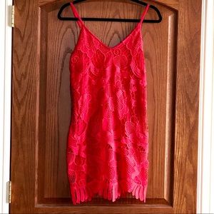 Express red mini dress